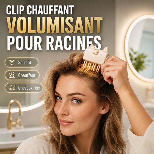 Brosse Chauffante Volumisante Sans Fil – Volume Racines Instantané