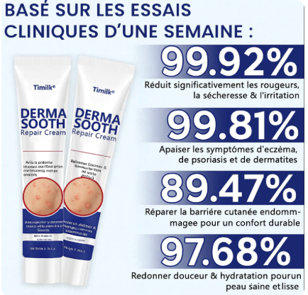 Crème réparatrice DermaSooth – Apaisez et réparez votre peau