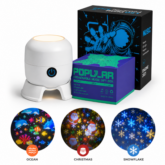 Dynamic Rotating LED Projector Light