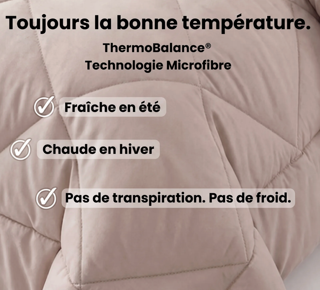 Couette Vorasell® 2 en 1 qui élimine le besoin de draps