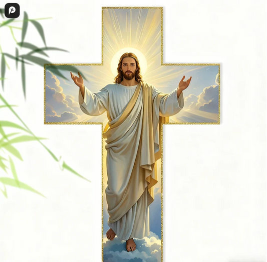 Retro Jesus Christ Wall Cross Decor