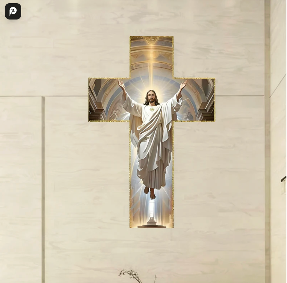 Retro Jesus Christ Wall Cross Decor