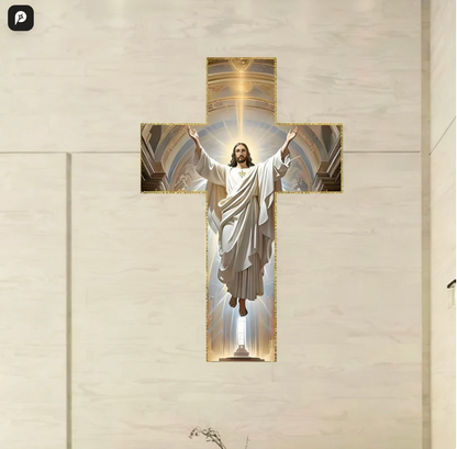 Retro Jesus Christ Wall Cross Decor