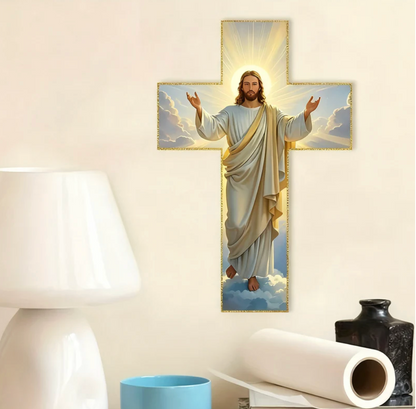 Retro Jesus Christ Wall Cross Decor
