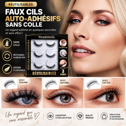 LashÉclat™ – Faux Cils Auto-Adhésifs Réutilisables Sans Colle