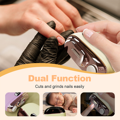 ✂️ LIMITED-TIME 50% OFF! 2-in-1 Smart Electric Nail Clipper & Polisher 🌟